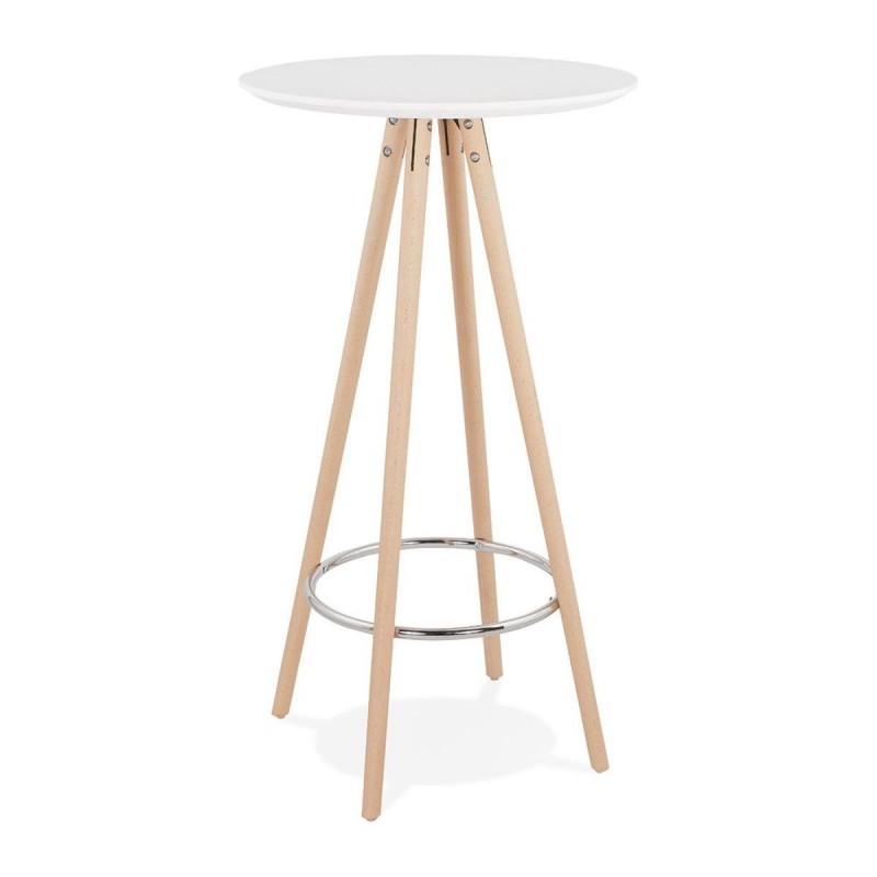 Table Haute Deboo Blanc Naturel  BT00320WHNA