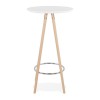 Table Haute Deboo Blanc Naturel  BT00320WHNA