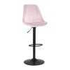 Tabouret De Bar Aster Rose Noir  BS05640PIBL