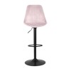 Tabouret De Bar Aster Rose Noir  BS05640PIBL