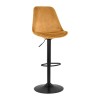 Tabouret De Bar Aster Moutarde Noir  BS05630MUBL