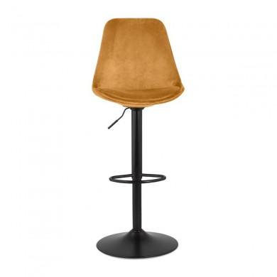 Tabouret De Bar Aster Moutarde Noir  BS05630MUBL