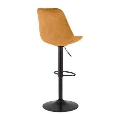 Tabouret De Bar Aster Moutarde Noir  BS05630MUBL