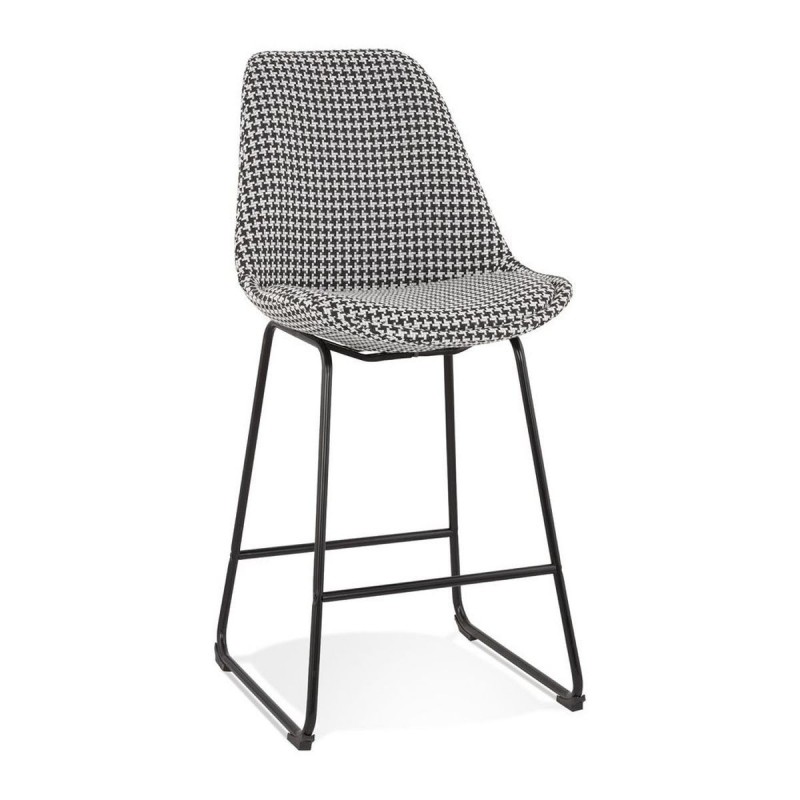 Tabouret De Bar Yaya Mini Blanc Noir  BS05610DIBL