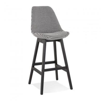 Tabouret De Bar Basil Blanc Noir  BS05530DIBL