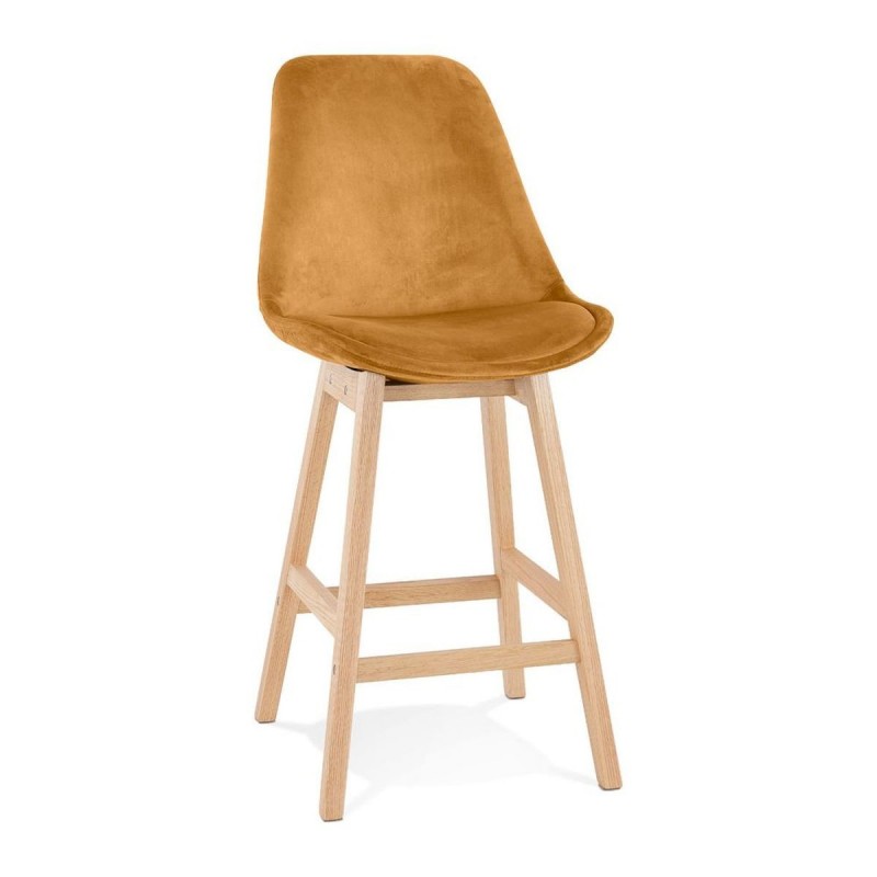 Tabouret De Bar Basil Mini Moutarde Naturel  BS05480MUNA