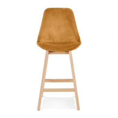 Tabouret De Bar Basil Mini Moutarde Naturel  BS05480MUNA