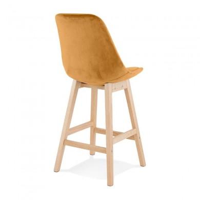 Tabouret De Bar Basil Mini Moutarde Naturel  BS05480MUNA