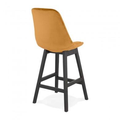 Tabouret De Bar Basil Mini Moutarde Noir  BS05460MUBL