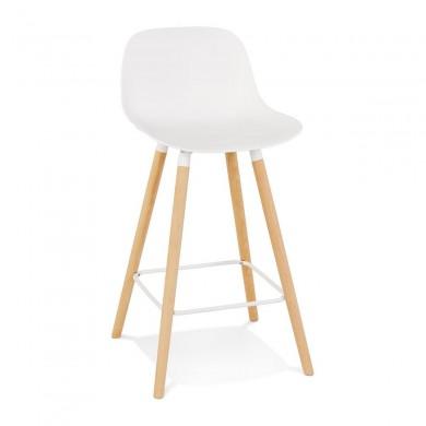 Tabouret De Bar Scandinave Arbutus Mini Blanc  BS05320WH