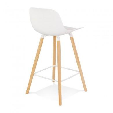 Tabouret De Bar Scandinave Arbutus Mini Blanc  BS05320WH