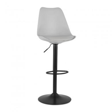 Tabouret de Bar Réglable Bisu Gris Noir  BS04730GRBL