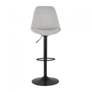 Tabouret de Bar Réglable Gusti Gris Noir  BS04700GRBL