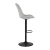 Tabouret de Bar Réglable Gusti Gris Noir  BS04700GRBL