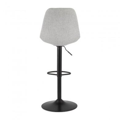 Tabouret de Bar Réglable Gusti Gris Noir  BS04700GRBL