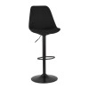 Tabouret de Bar Réglable Gusti Noir  BS04690BLBL