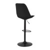 Tabouret de Bar Réglable Gusti Noir  BS04690BLBL