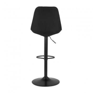 Tabouret de Bar Réglable Gusti Noir  BS04690BLBL