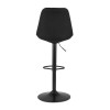 Tabouret de Bar Réglable Gusti Noir  BS04690BLBL