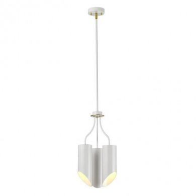 Lustre Quinto Blanc Laiton 3x60W E27 ELSTEAD LIGHTING QUINTO3 WAB