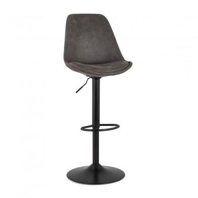 Tabouret de Bar Réglable Takasa Gris foncé Noir  BS04670DGBL