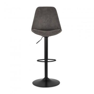 Tabouret de Bar Réglable Takasa Gris foncé Noir  BS04670DGBL