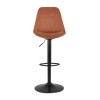 Tabouret de Bar Réglable Takasa Marron Noir  BS04660BRBL