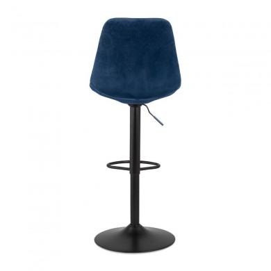 Tabouret de Bar Réglable Aster Bleu Noir  BS04650BUBL