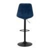 Tabouret de Bar Réglable Aster Bleu Noir  BS04650BUBL