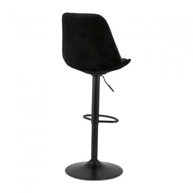 Tabouret de Bar Réglable Aster Noir  BS04640BLBL