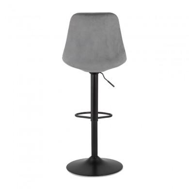 Tabouret de Bar Réglable Aster Gris Noir  BS04630GRBL