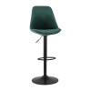 Tabouret de Bar Réglable Aster Vert Noir  BS04620GEBL