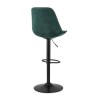 Tabouret de Bar Réglable Aster Vert Noir  BS04620GEBL