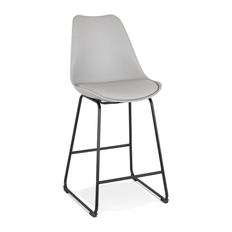 Tabouret De Bar Paul Mini Gris Noir  BS04490GRBL