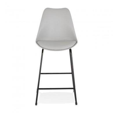 Tabouret De Bar Paul Mini Gris Noir  BS04490GRBL