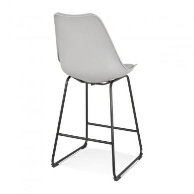 Tabouret De Bar Paul Mini Gris Noir  BS04490GRBL