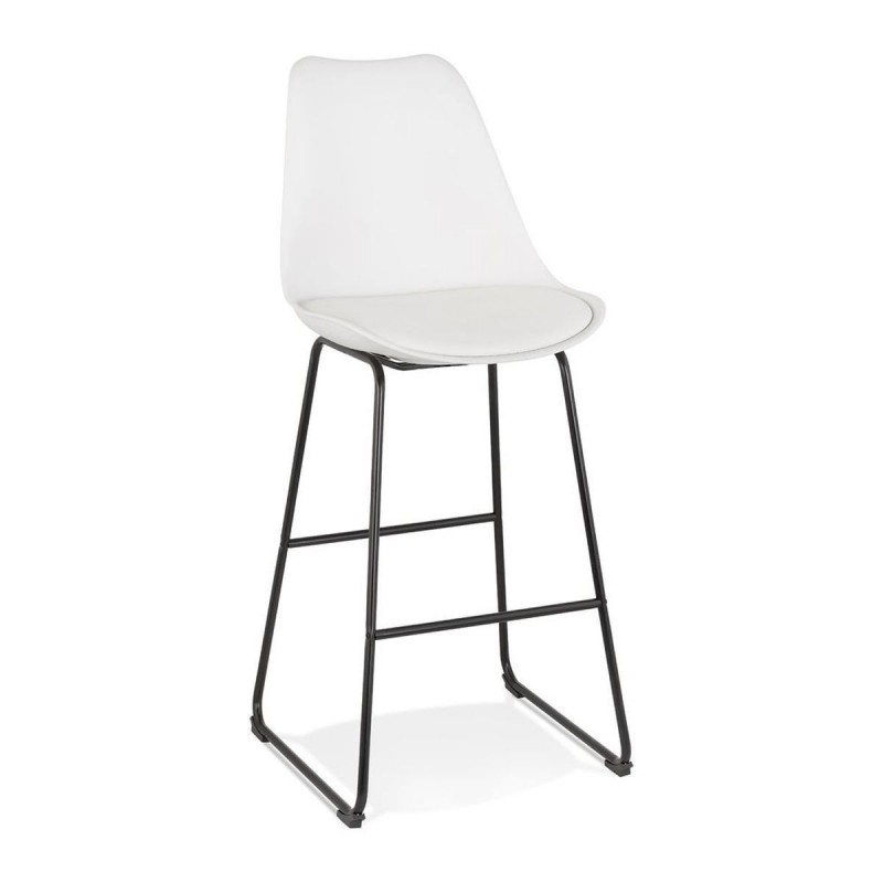 Tabouret De Bar Paul Blanc Noir  BS04590WHBL