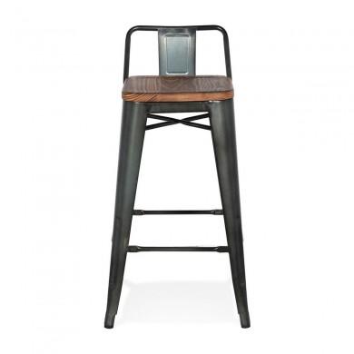 Tabouret de Bar Industriel Greger Mini Marron  BS04170BR