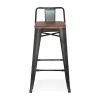 Tabouret de Bar Industriel Greger Mini Marron  BS04170BR