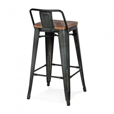 Tabouret de Bar Industriel Greger Mini Marron  BS04170BR