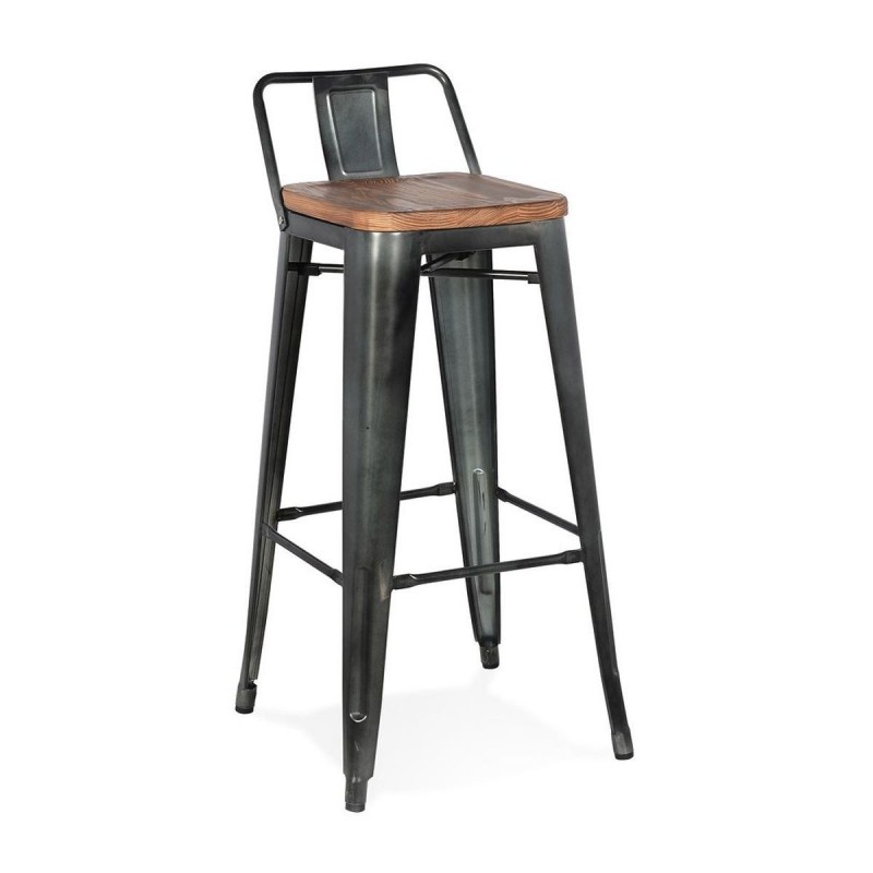 Tabouret de Bar Industriel Greger Marron  BS04180BR