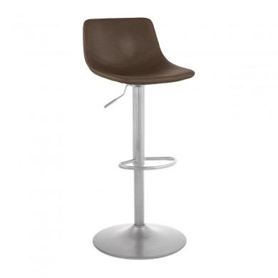 Tabouret de Bar Industriel Réglable Otenba Marron Acier brossé KO_BS04100BRBS BS04100BRBS Tabouret de Bar Industriel Réglable Otenba Marron Acier brossé BS04100BRBS