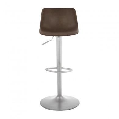 Tabouret de Bar Industriel Réglable Otenba Marron Acier brossé KO_BS04100BRBS BS04100BRBS Tabouret de Bar Industriel Réglable Otenba Marron Acier brossé BS04100BRBS