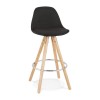 Tabouret de Bar Industriel Cirkel Mini Noir Naturel  BS04060BLNA