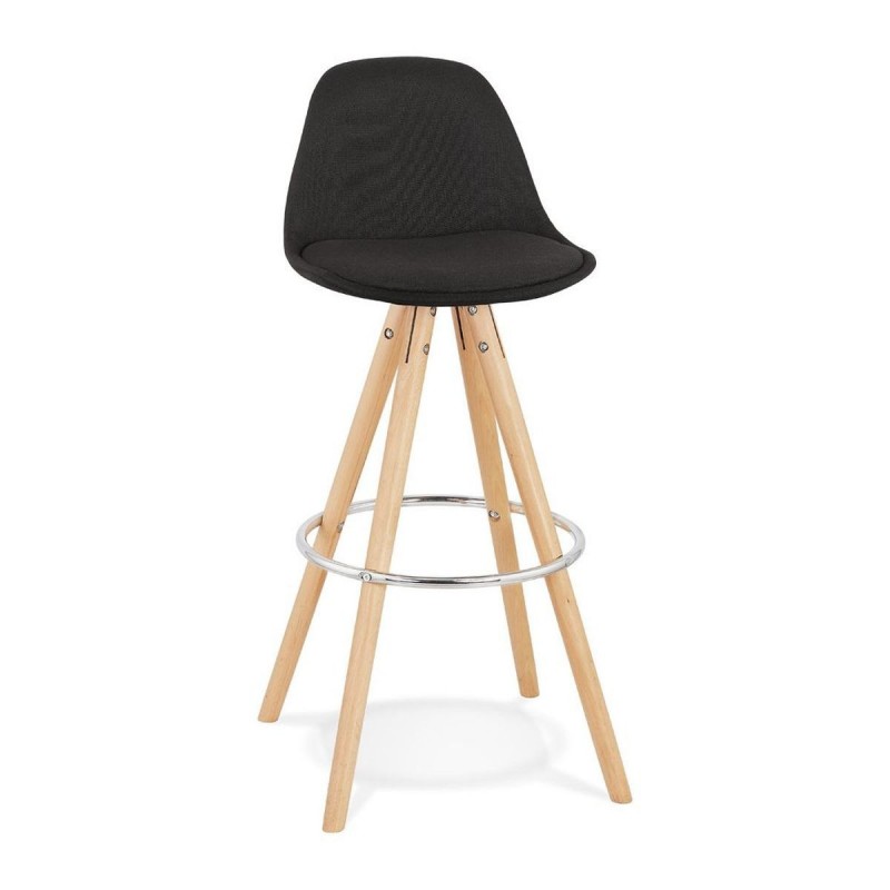 Tabouret de Bar Industriel Cirkel Noir Naturel  BS04050BLNA