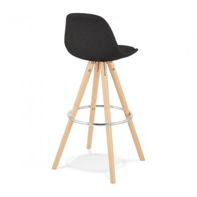 Tabouret de Bar Industriel Cirkel Noir Naturel  BS04050BLNA