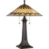 Lampe Tiffany Alcott Bronze 2x60W E27 QUOIZEL QZ-ALCOTT-TL