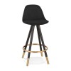 Tabouret de Bar Industriel Panter Mini Noir  BS04020BLBL