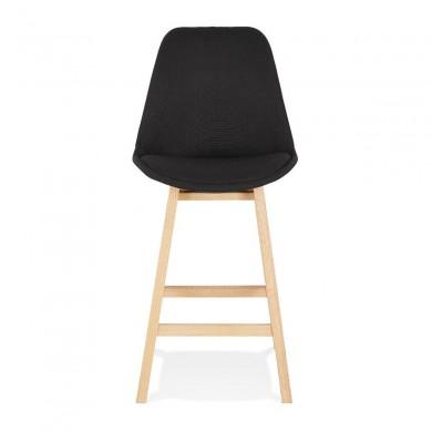 Tabouret De Bar Qoop Mini Noir Naturel  BS03980BLNA