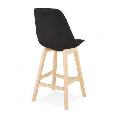 Tabouret De Bar Qoop Mini Noir Naturel  BS03980BLNA